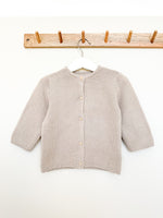 Load image into Gallery viewer, Baby Personalised Beige Hand Embroidered Cardigan
