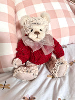 Load image into Gallery viewer, Teddy Sized Personalised Hand Knitted Jumper
