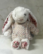 Load image into Gallery viewer, Teddy Sized Personalised Hand Knitted Jumper
