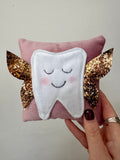 Hand made velvet tooth fairy pillow