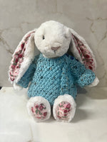 Load image into Gallery viewer, Teddy Sized Personalised Hand Knitted Jumper
