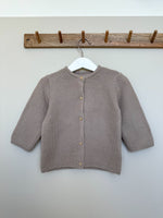 Load image into Gallery viewer, Star And Moon Baby Personalised Beige Hand Embroidered Cardigan
