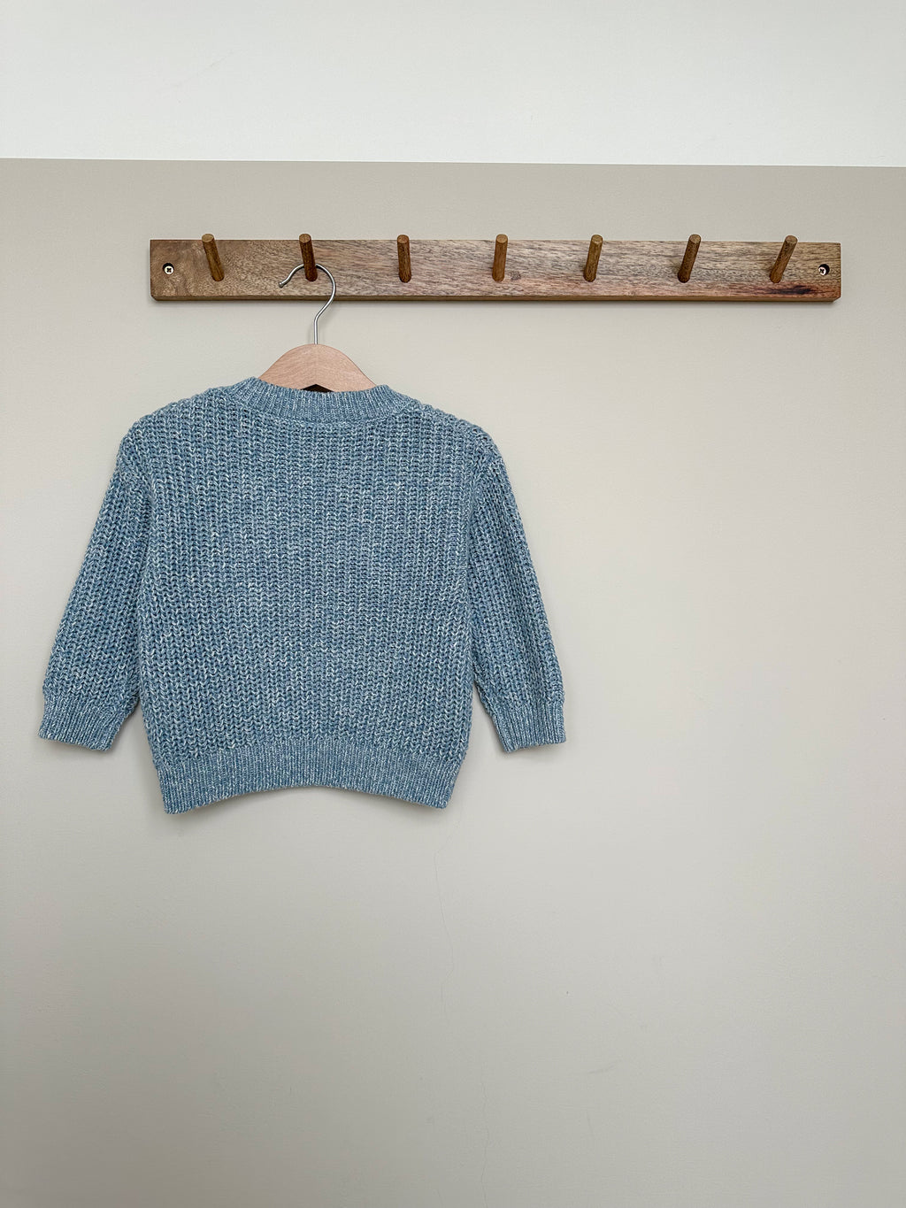 Speckled Blue Personalised Name Sweater