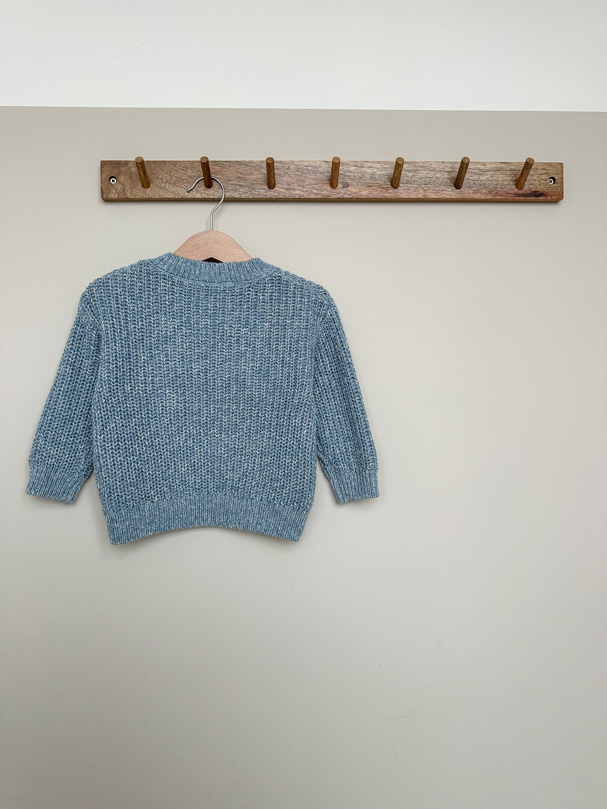 Speckled Blue Personalised Name Sweater
