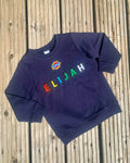 Personalised Name Patch Navy Sweater