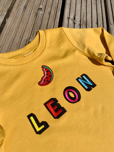 Personalised Name Patch Mustard Sweater