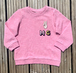 Load image into Gallery viewer, Personalised Name Patch Medium Pink Sweater

