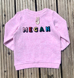 Load image into Gallery viewer, Personalised Name Patch Pale Pink Sweater

