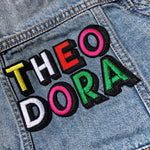 Load image into Gallery viewer, Personalised Name Patch Denim Jacket

