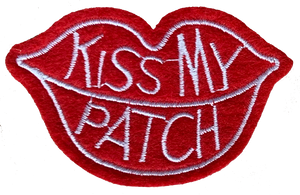'Kiss My Patch' Patch 7.3 X 4.5cm