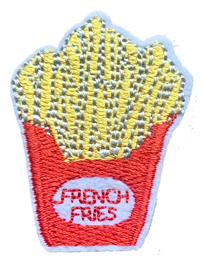 French Fries Patch 3.5 X 4.5cm