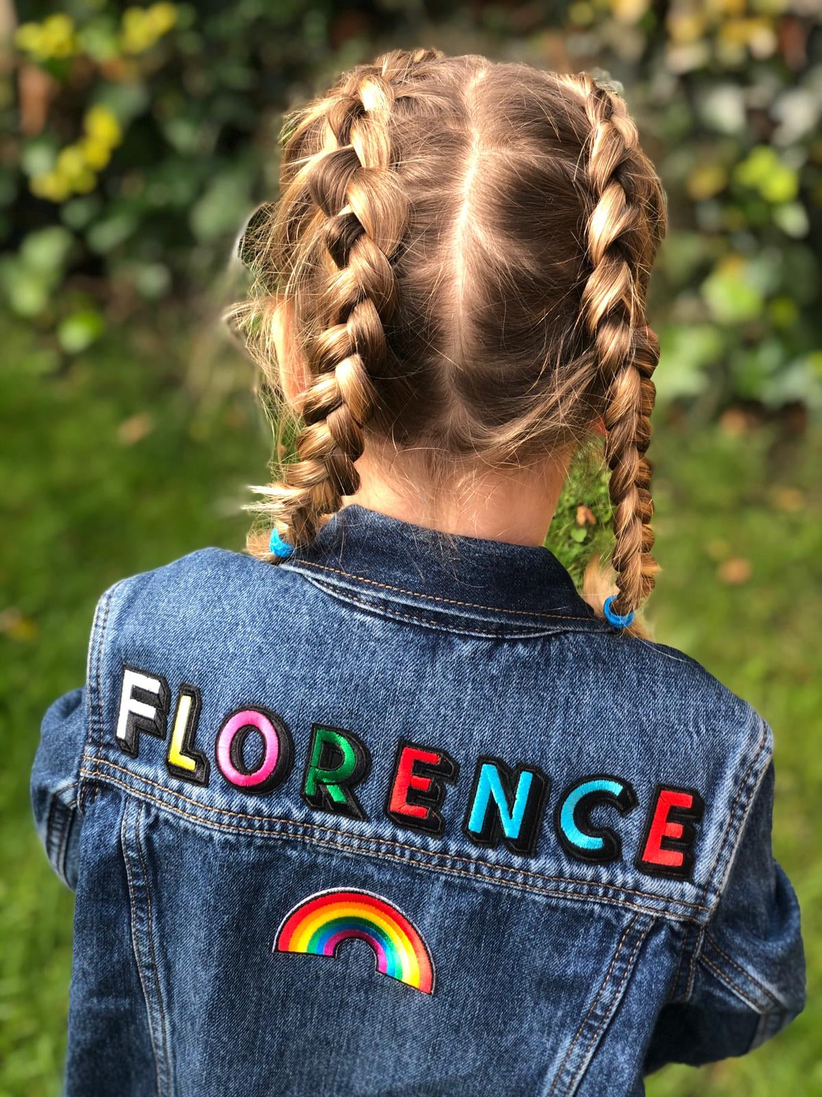 Personalised Name Patch Denim Jacket With Patch